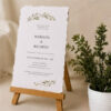 21 Partecipazione di nozze Botanica Kraft