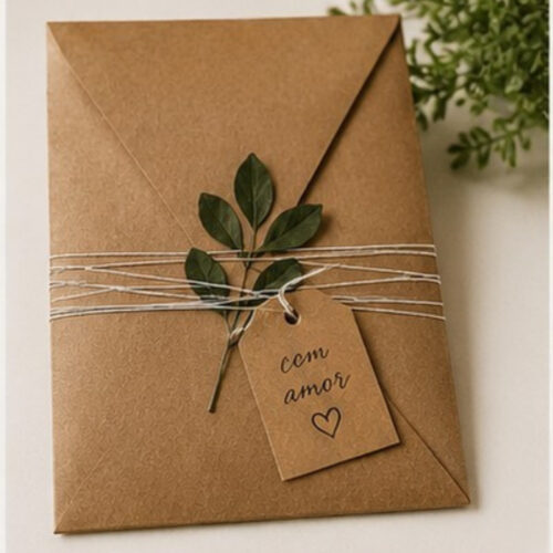 22 Partecipazione di nozze Botanica Kraft